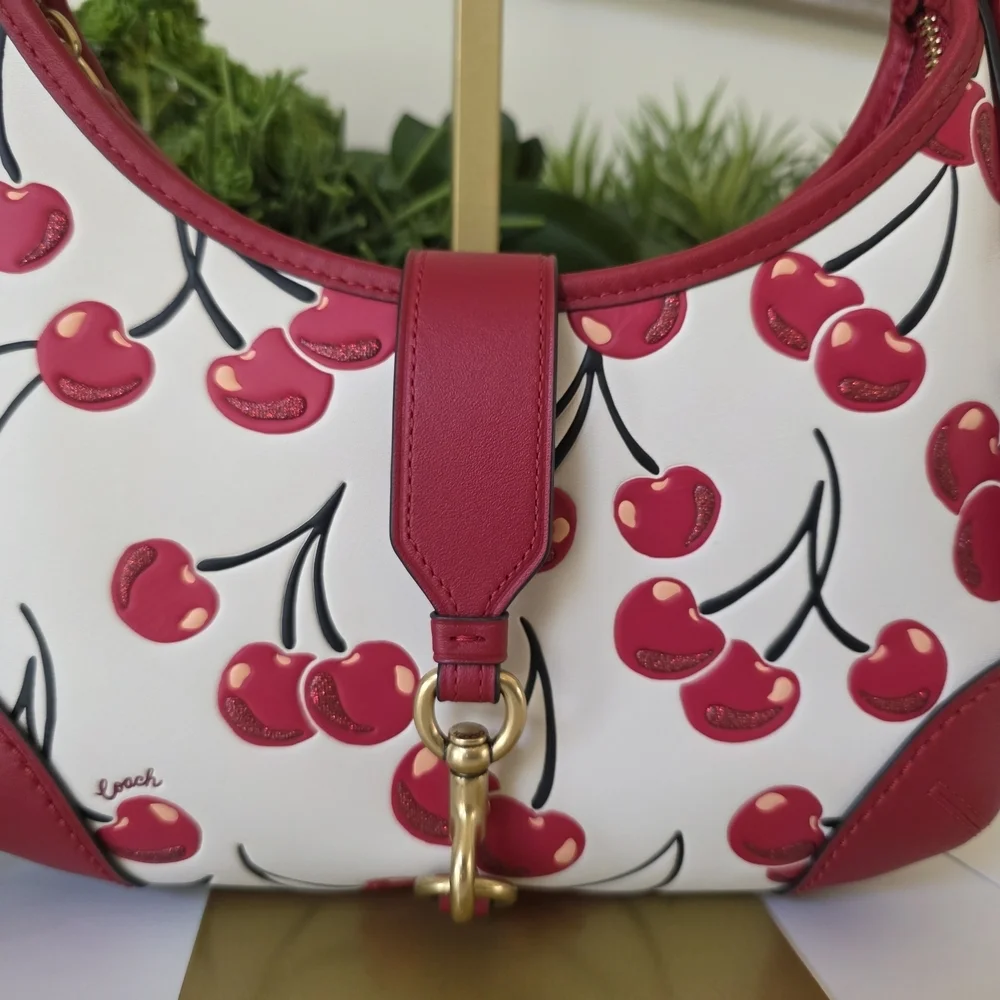 Coach Hamptons Hobo Cherry Print Bag/Y2K Archive Re-Edition-Like New - Picture 2 of 13